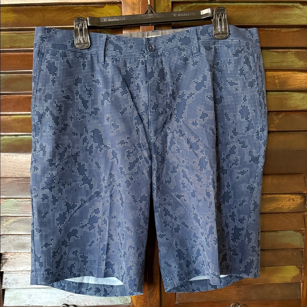 Nike Navy Patterned Men's Golf Shorts
